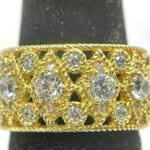 Judith Ripka 14k Clad Eternity Band